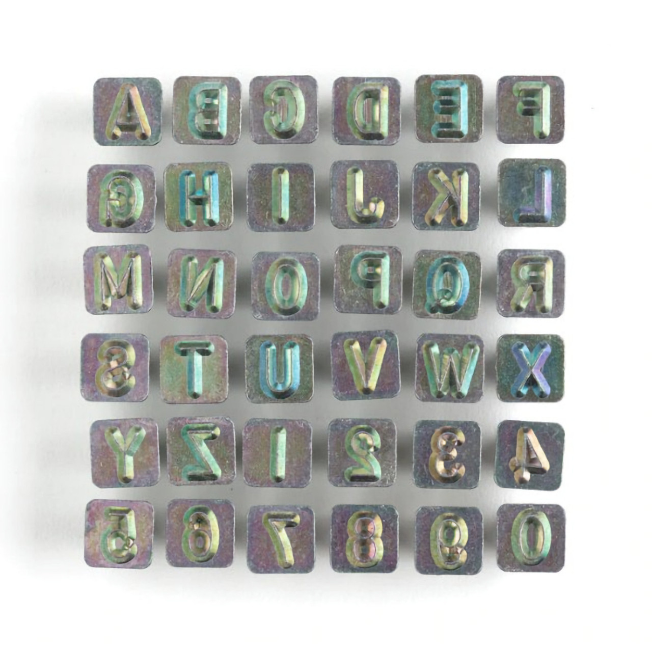 3/4 Script Alphabet Stamp Set #8139-8139