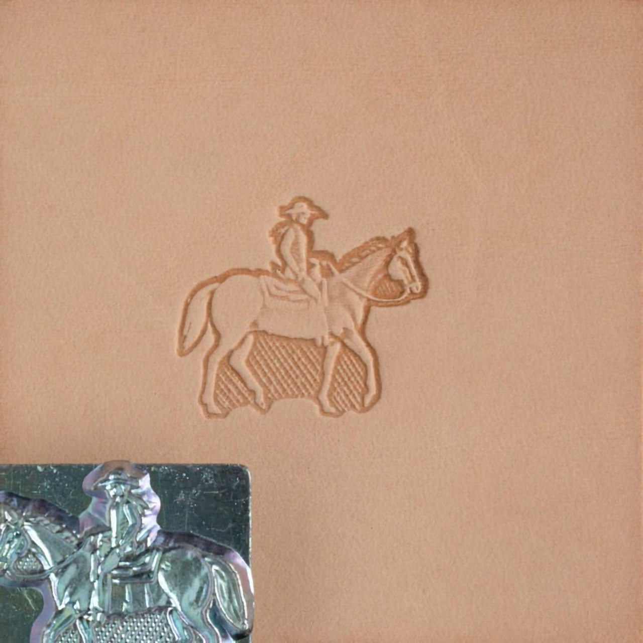 Horse and Rider Metal 3D Leather Craft Stamp 88314-00 - Stecksstore