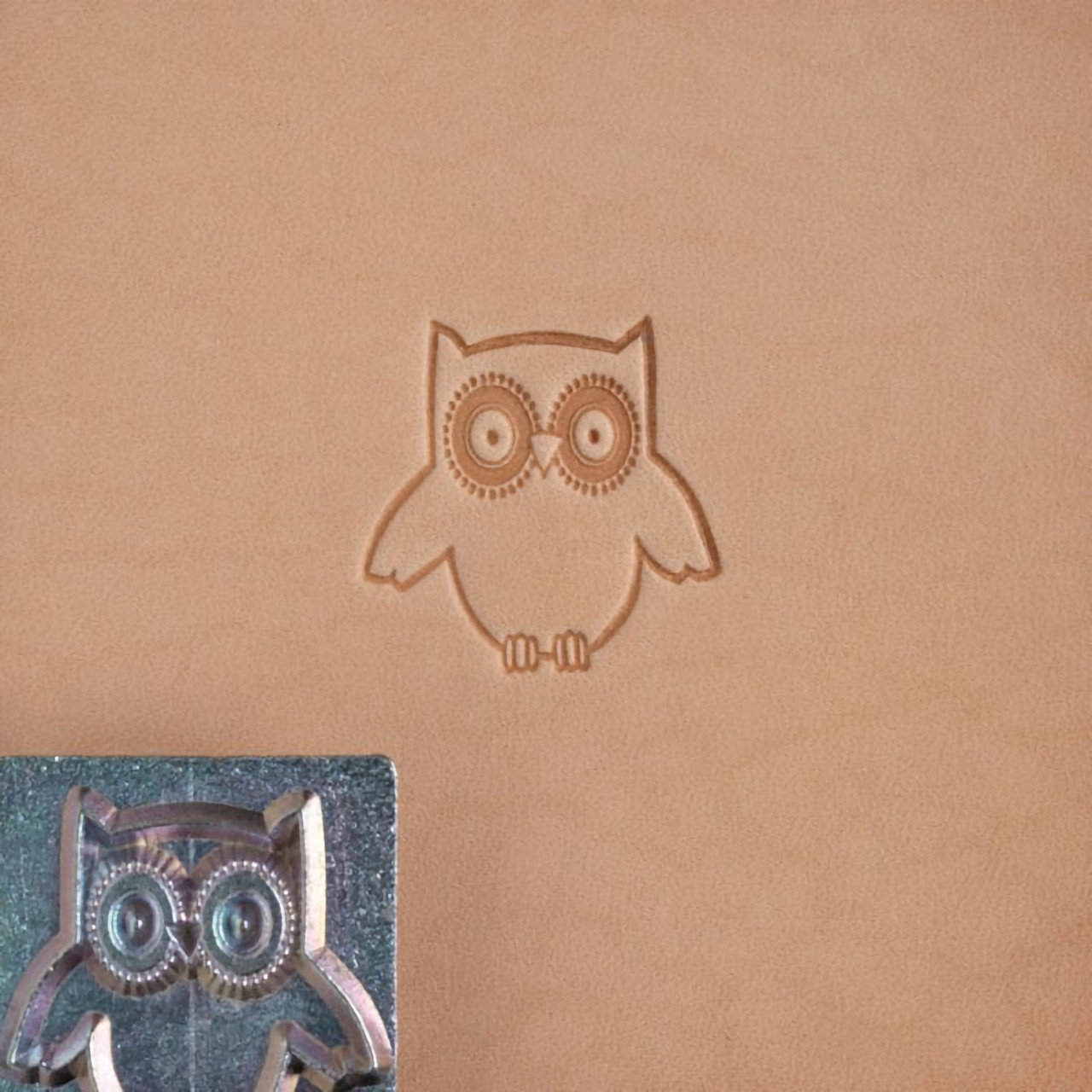 Owl metal leather craft stamp