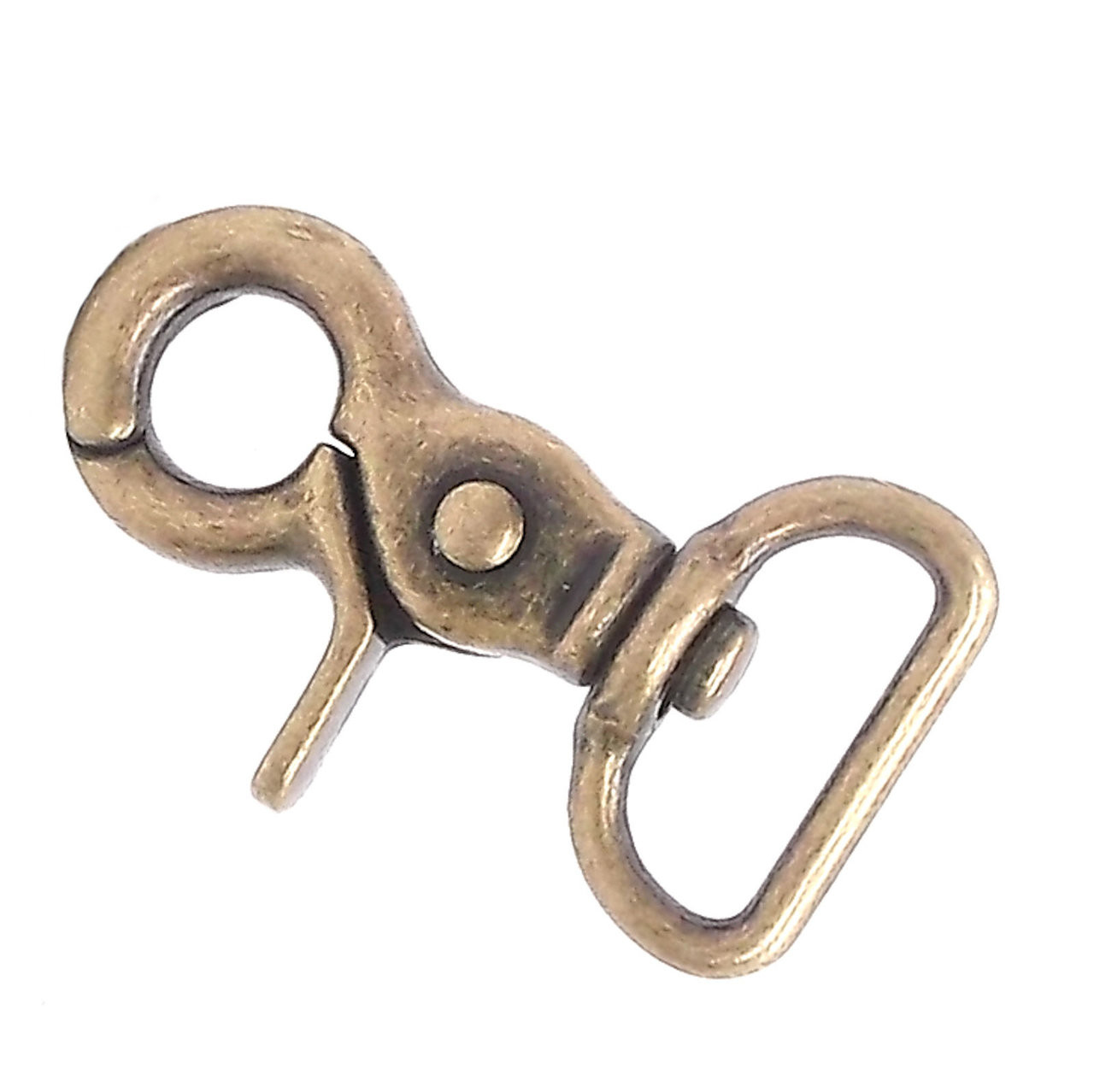 Spring Loaded Trigger Snap Antique Brass Plated