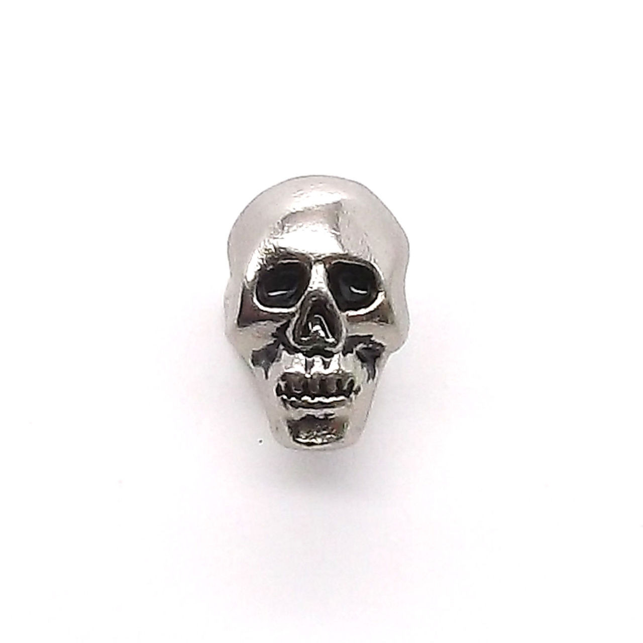 Small Skull Head Button Snap Set Concho Antique Nickel 1/2