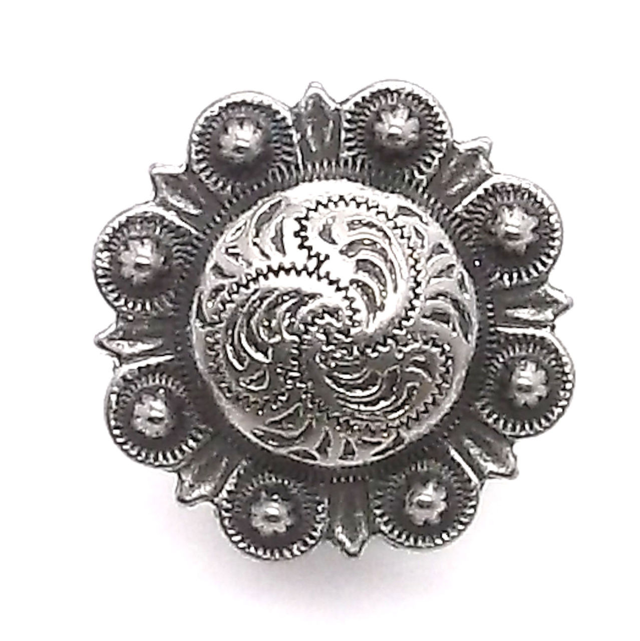 Sheridan Decorative Snap Set Concho Antique Nickel 3/4