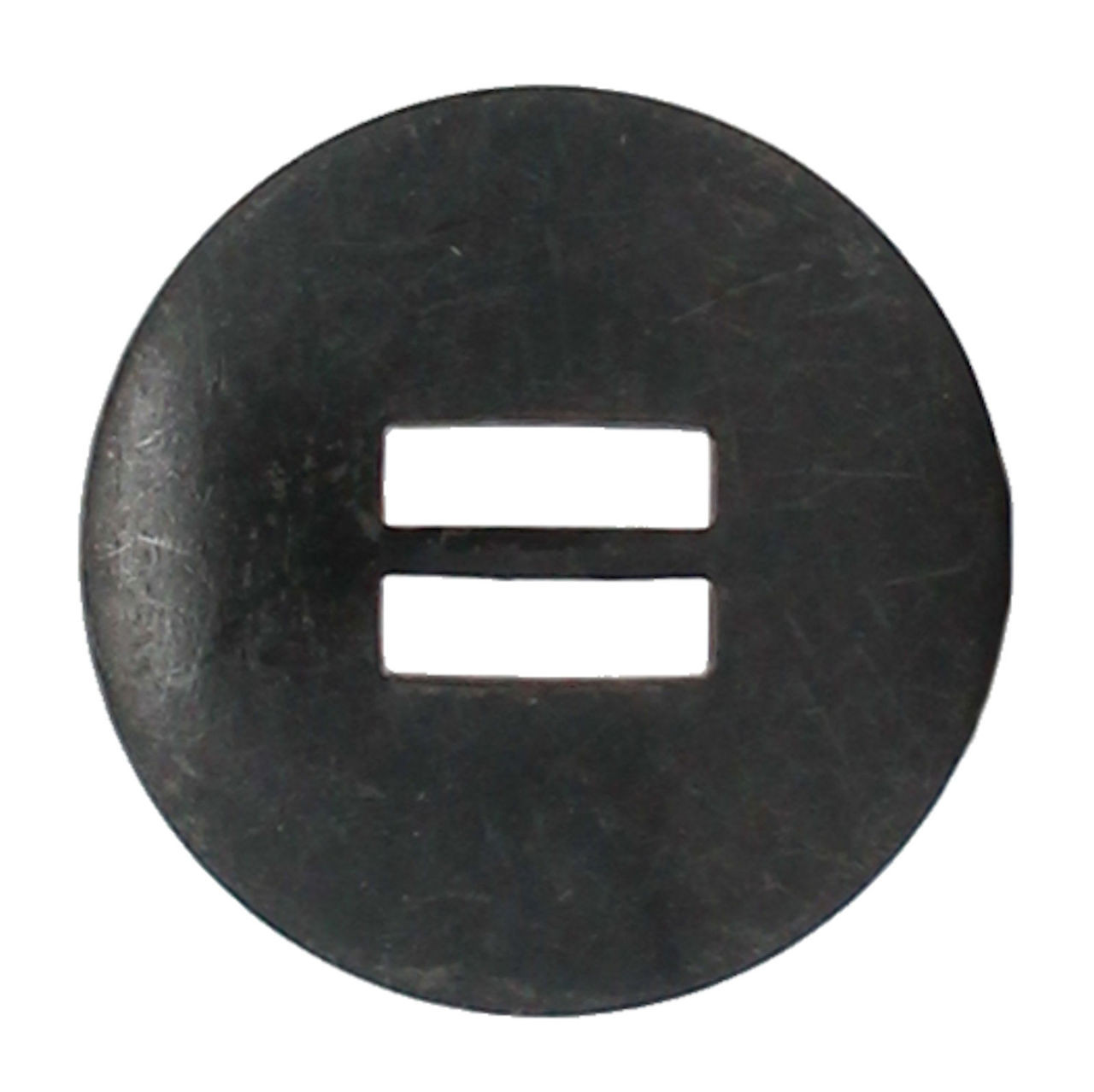 Slotted Concho Brass Black Platted Smooth 1-1/4"  Slotted Concho Brass Black Platted Smooth 1-1/4"