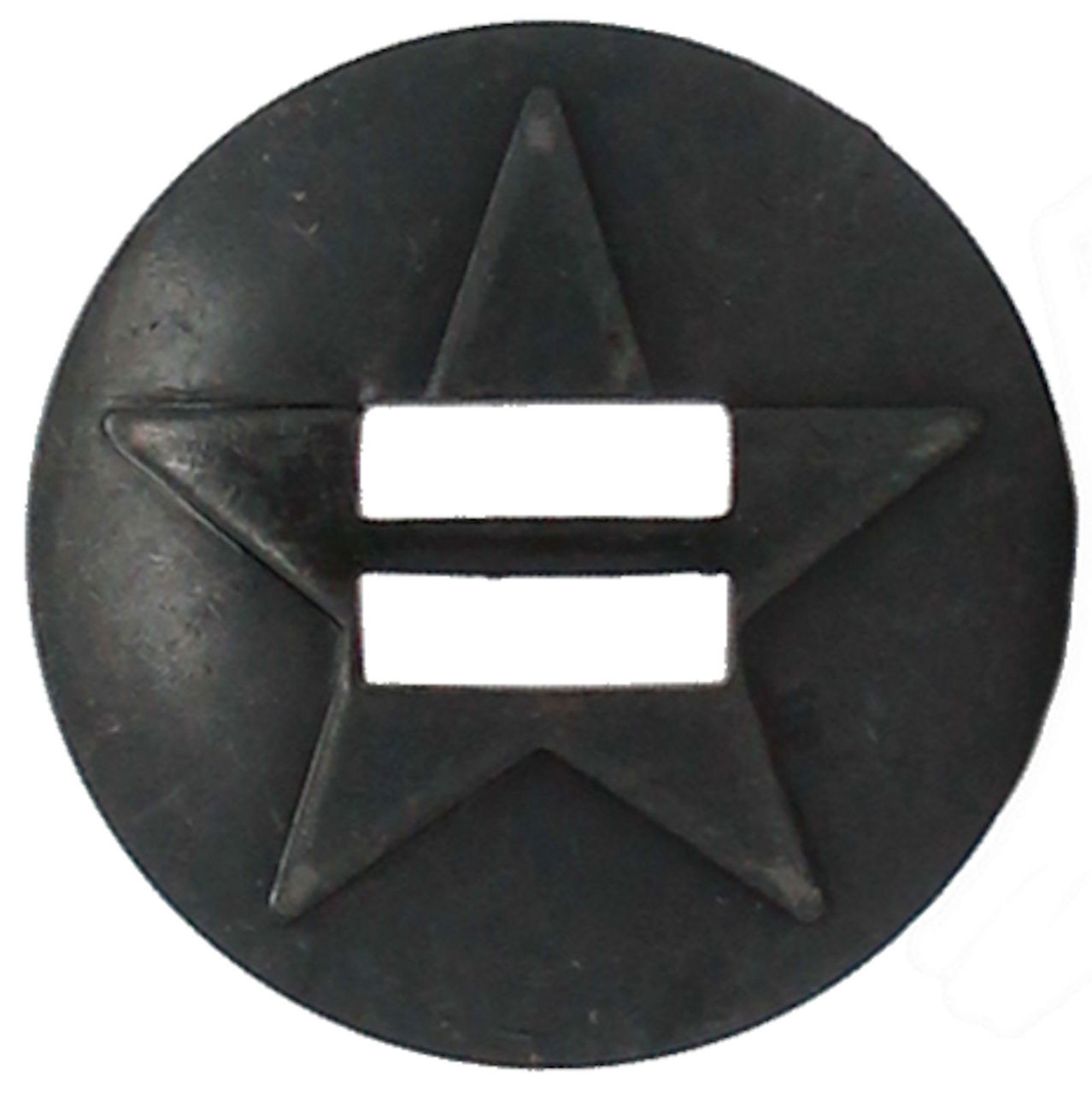 Star Slotted Concho Brass Black Platted 1-1/2" 1352-06