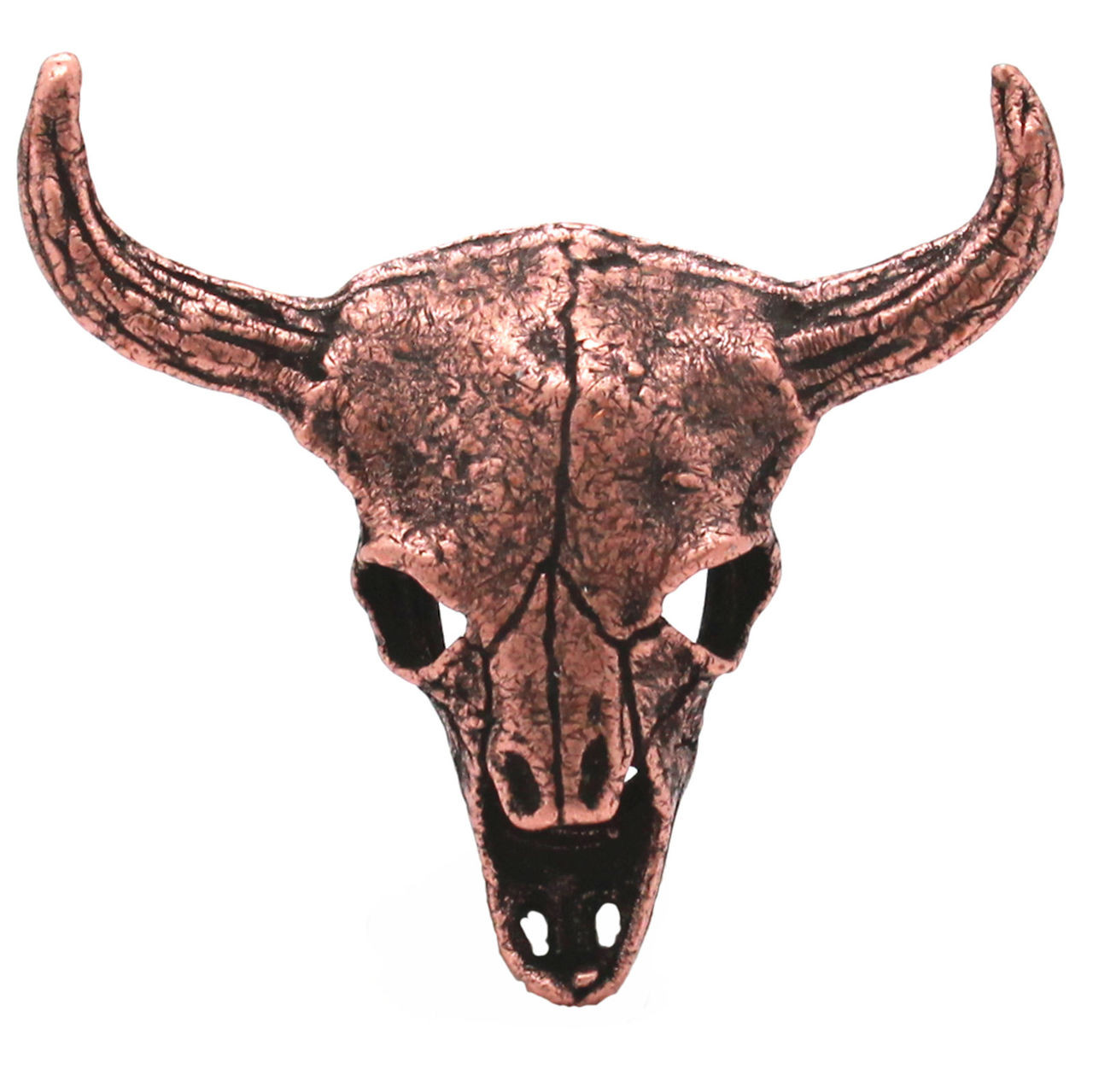 Bull Skull Antique Copper Screw Back Concho 2-1/4"