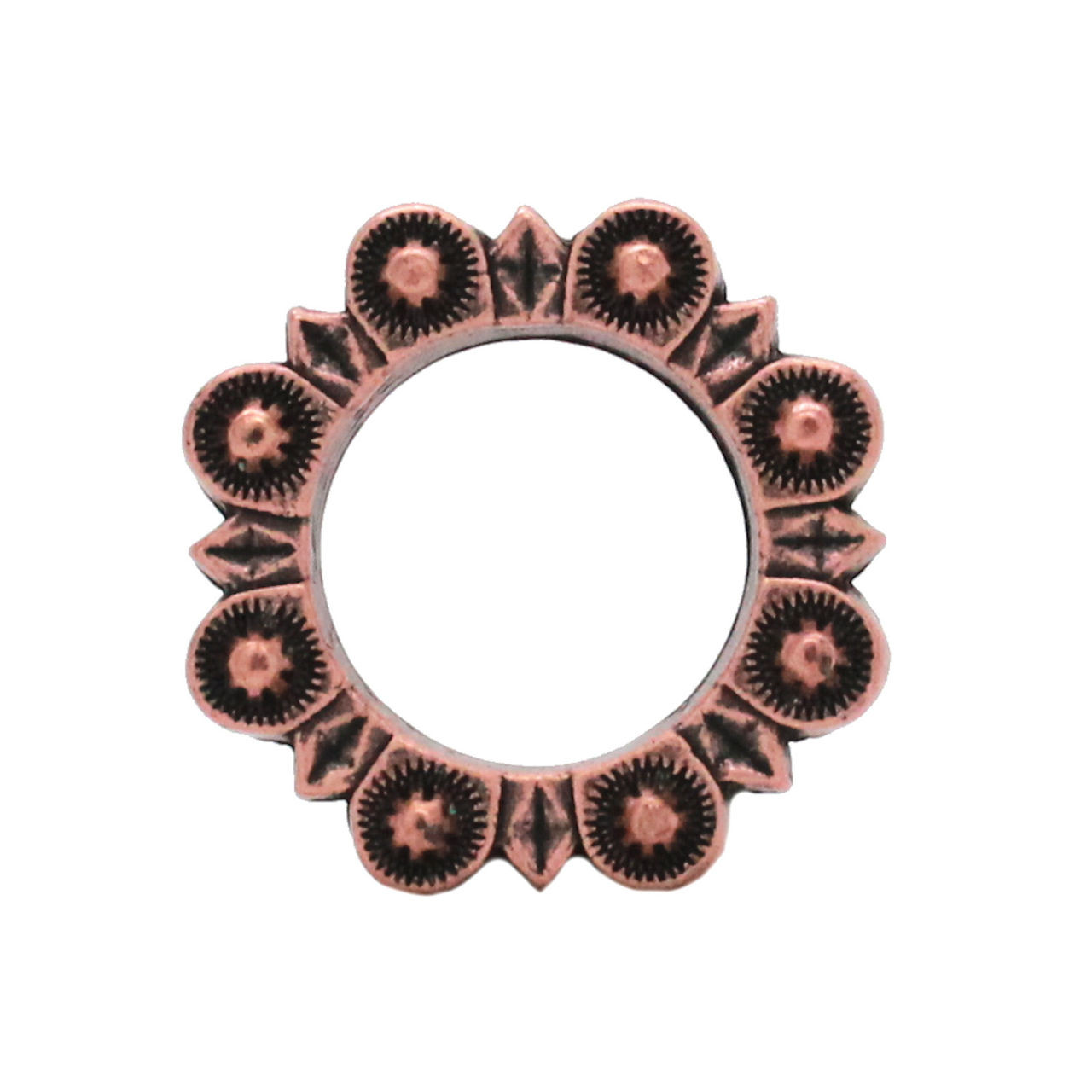  Flat Ring Antique Copper 1" Front