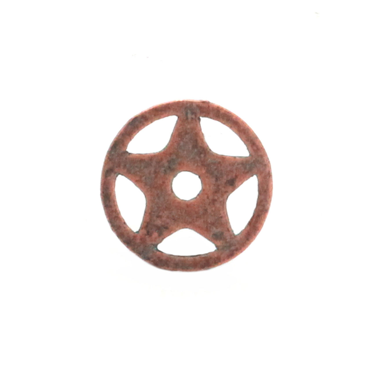 Western Roped Star Bezel Concho in Patina Back