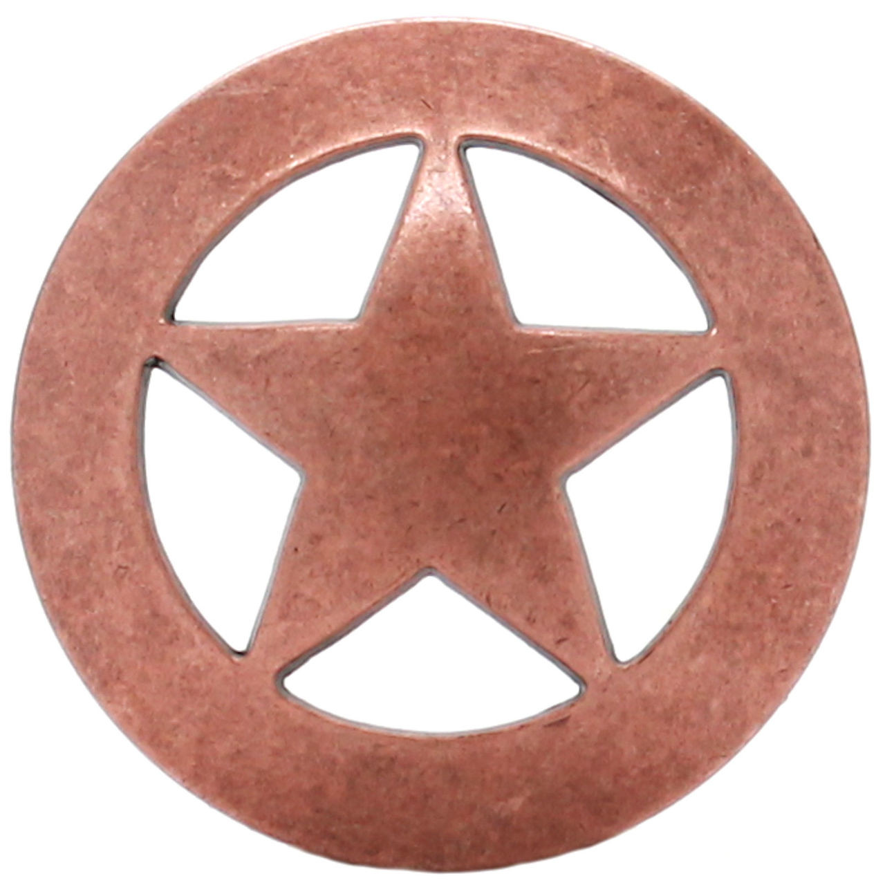 Smooth Star Concho Copper Plated