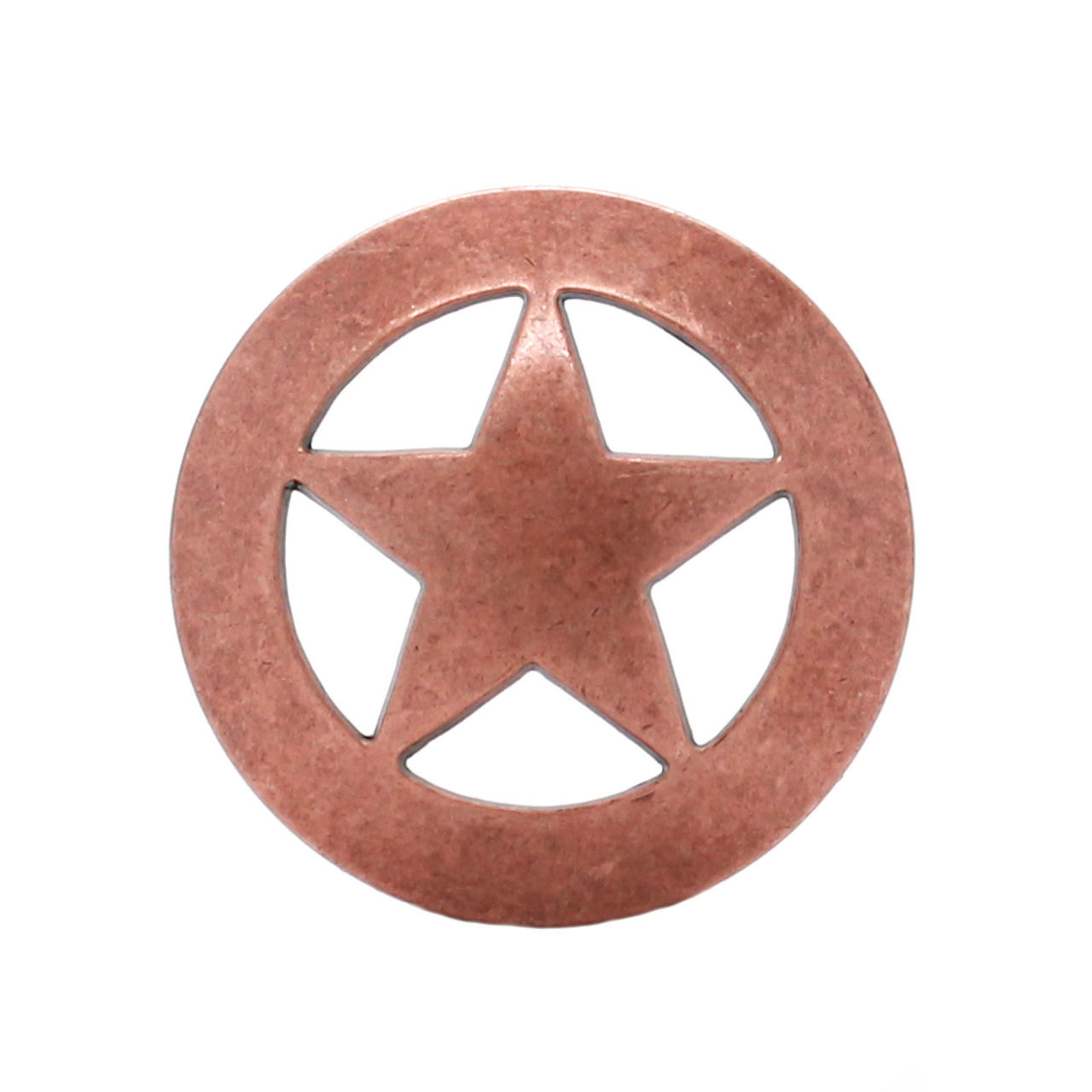 Smooth Star Concho Copper 3/4" 7536-10 by Stecksstore