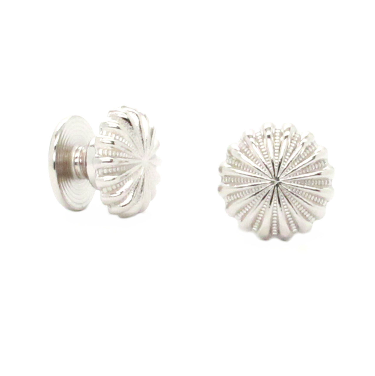 Pinwheel Chicago Screw Concho Silver 1/2