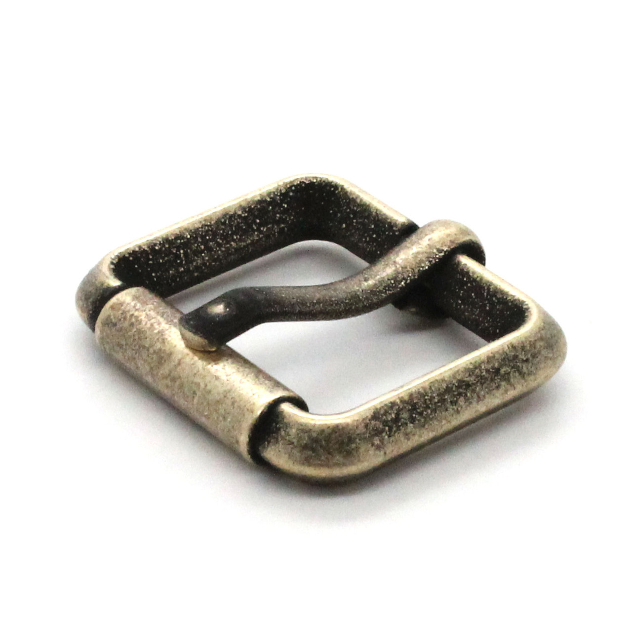 Brass Roller Buckle with Chicago Screws