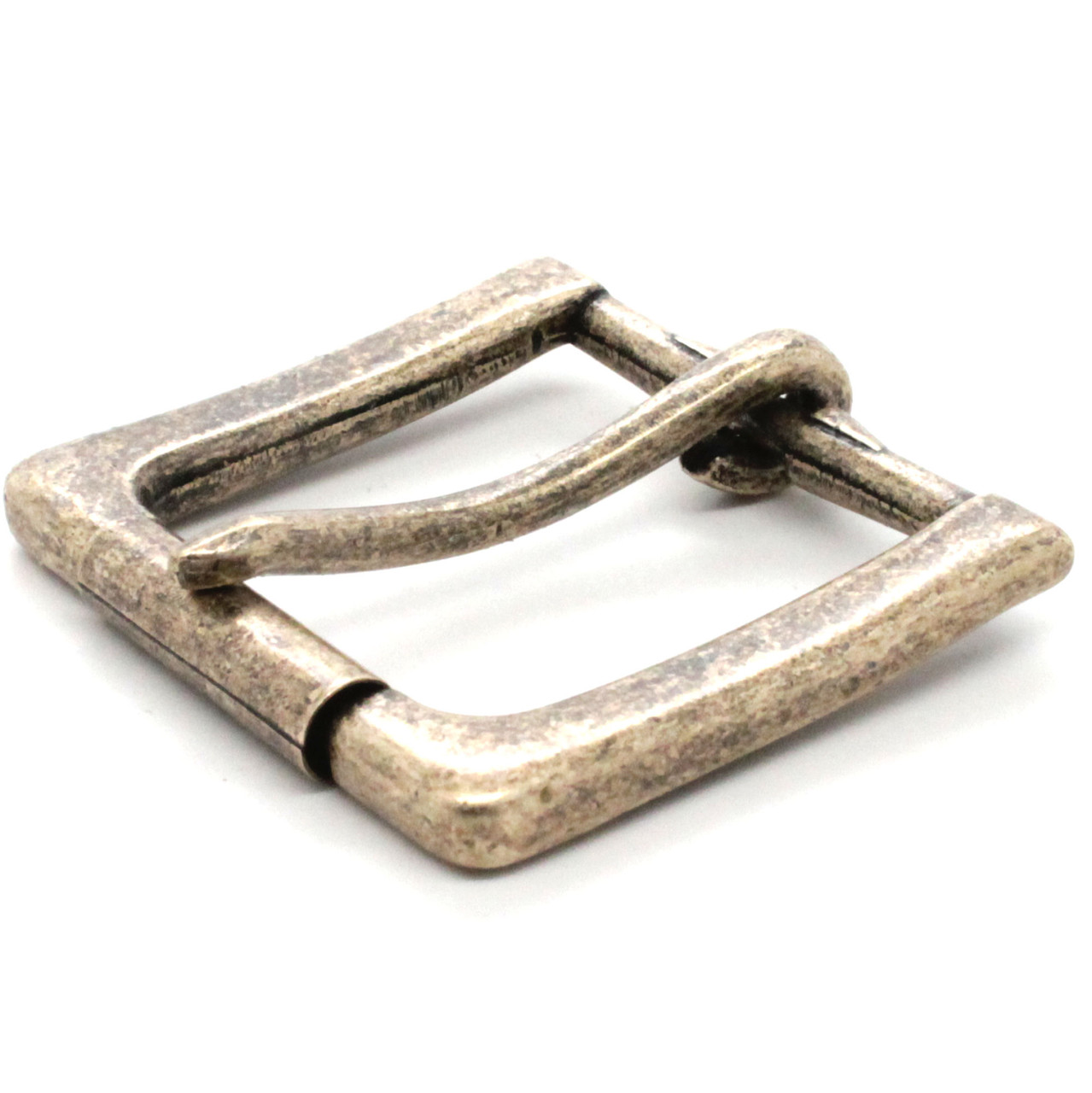 Rugged Roller Belt Antique Brass Buckle Side