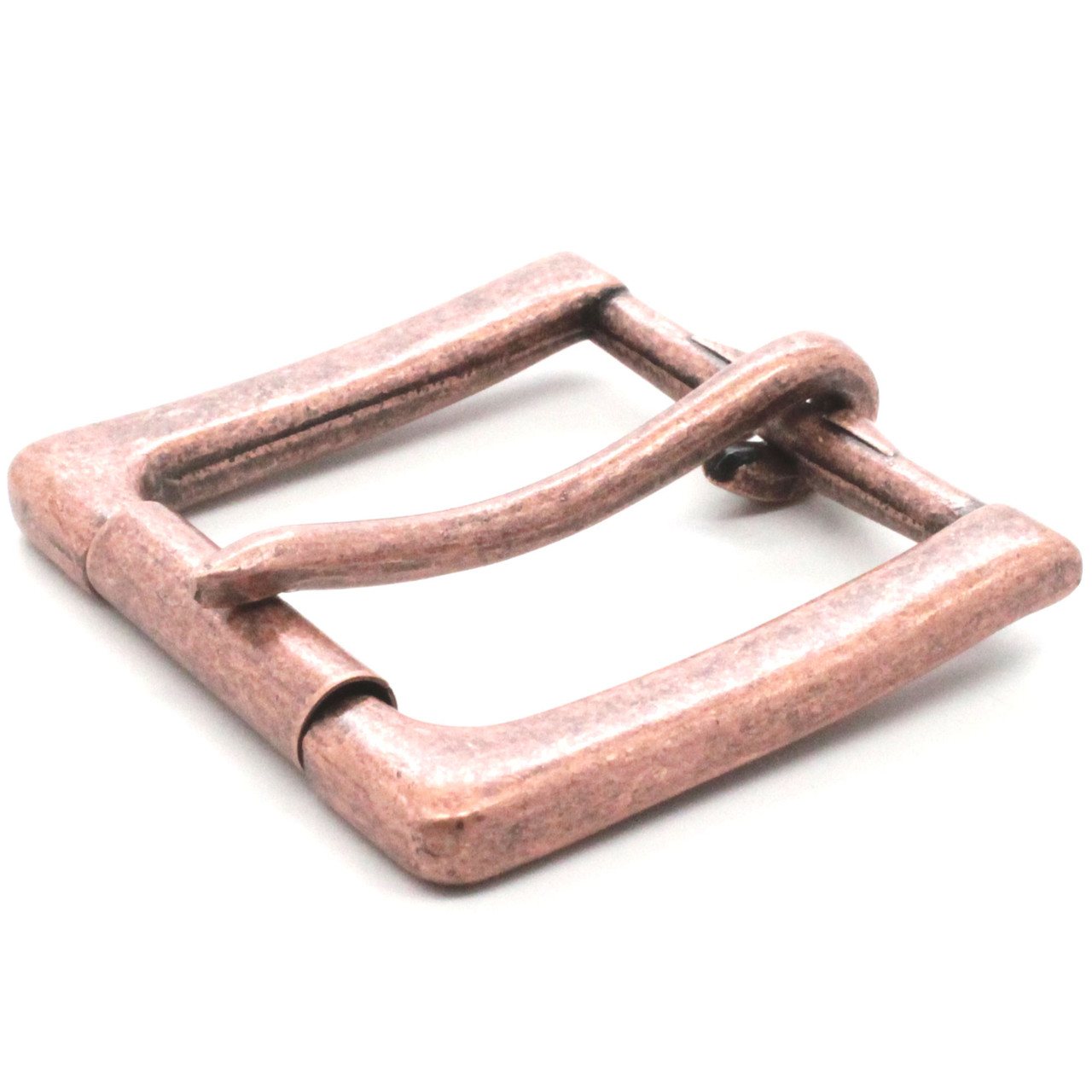 Rugged Roller Belt Buckle Antique Copper 1-1/2" Top 
