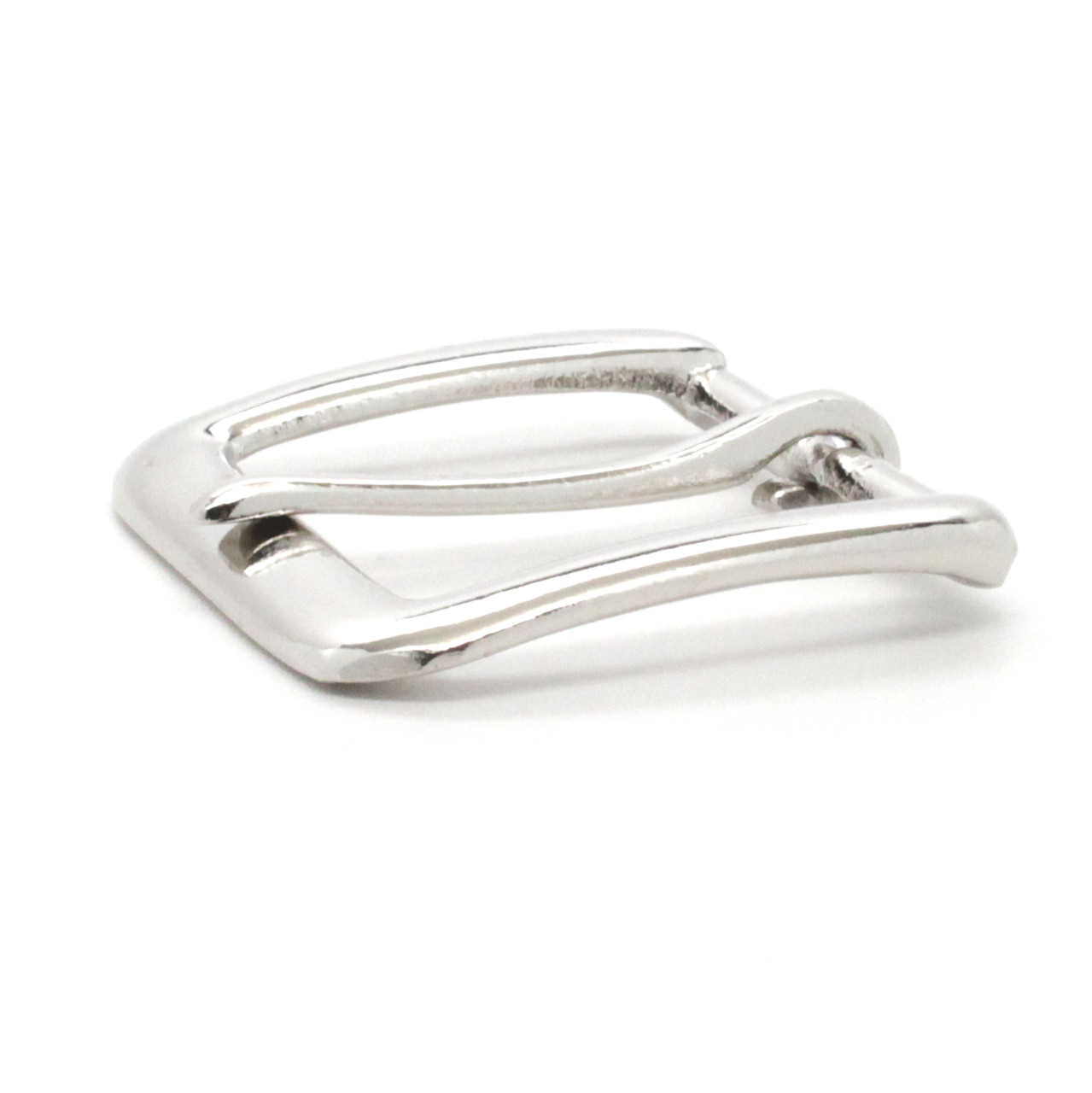 Flat Square end Bar Buckle Nickel Down