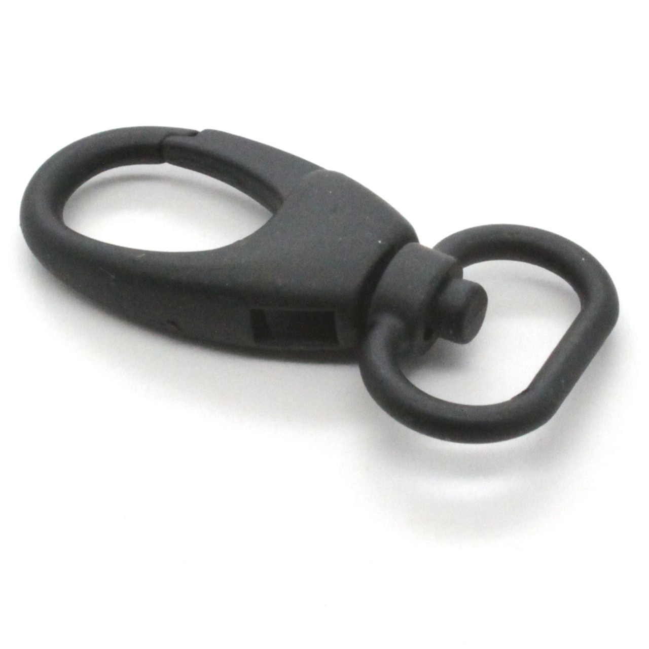 Swivel Snap Leash Clip Lobster Claw Black Plate 3/4" Side