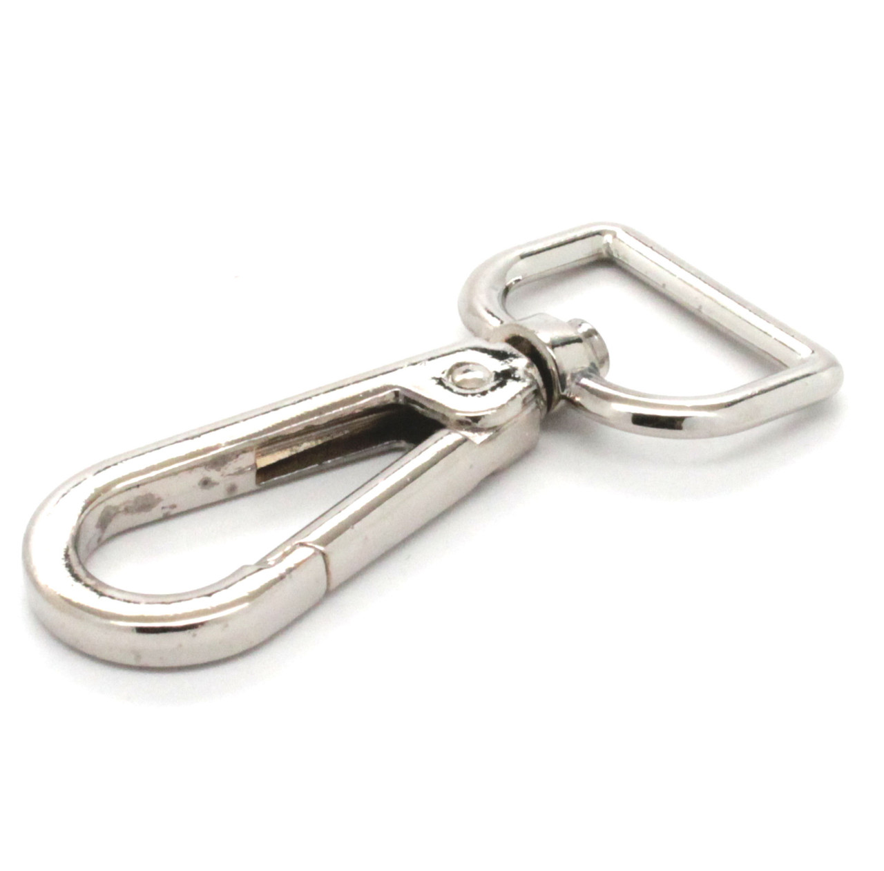 Swivel Leash Clip Lobster Claw Nickel Plate 3/4" Side