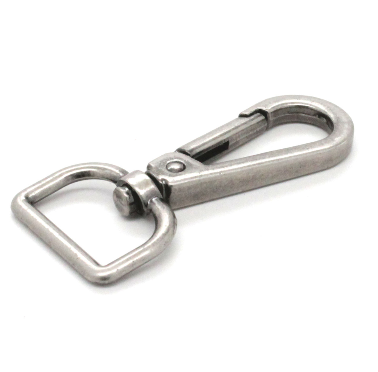 Swivel Leash Clip Lobster Claw Antique Nickel Plate 3/4