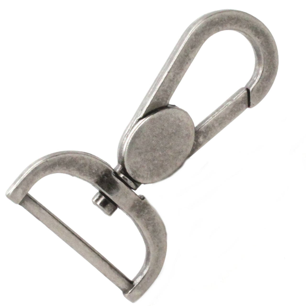 Swivel Snap Hook Clip Antique Nickel Plate 1-1/4