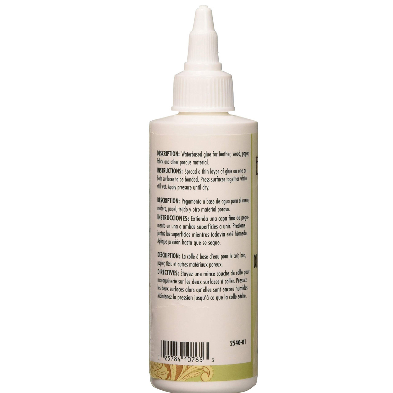 Leathercraft Glue 4 oz. Back