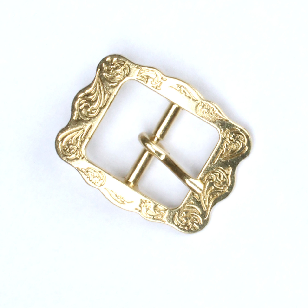 Solid Brass Buckle - Center Bar - STLeather