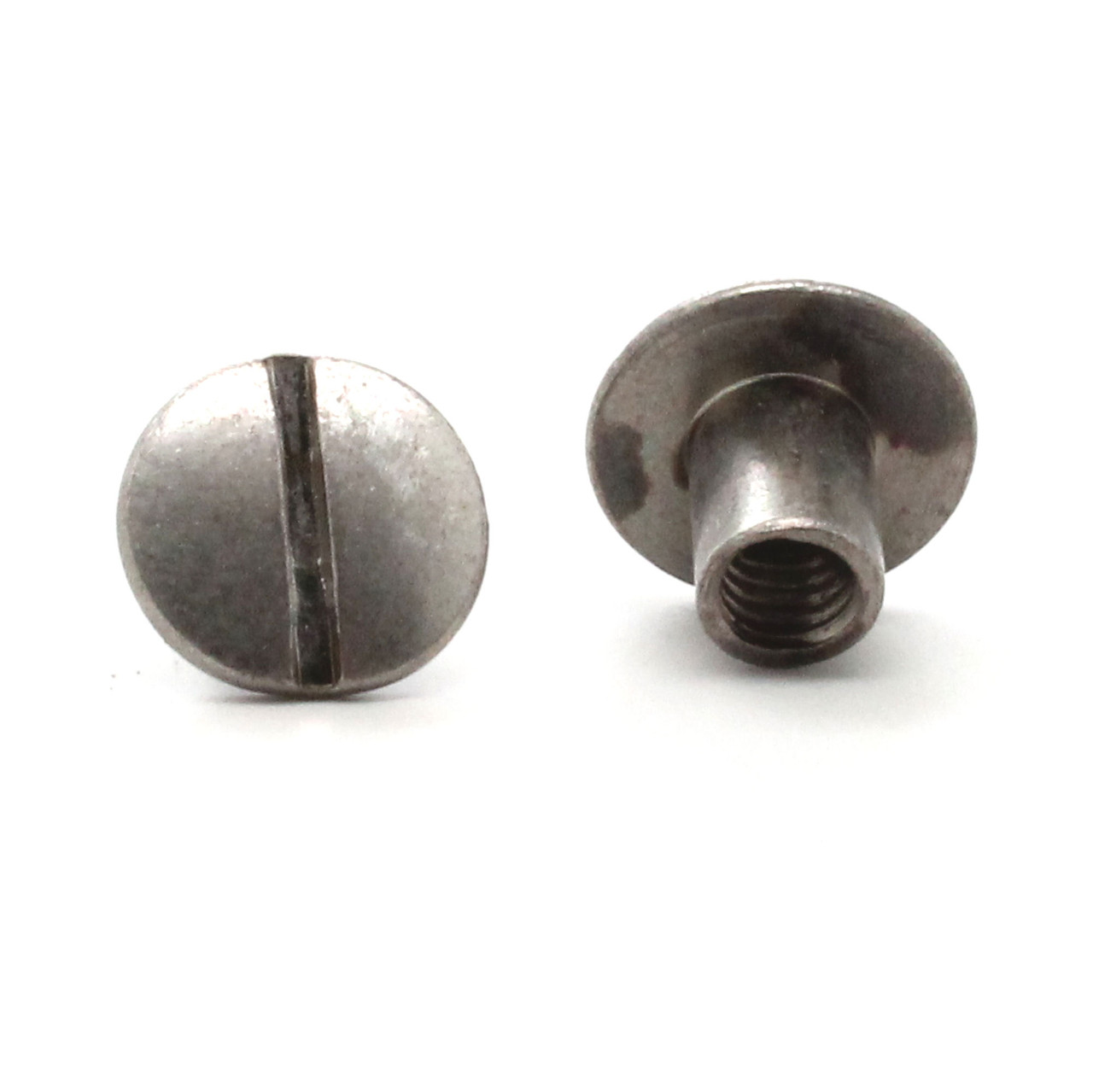 Weaver Chicago Nickel Plated Screw 100 1/4" Binding Posts – 10-Pack, Silver, Durable Office & Craft Supply