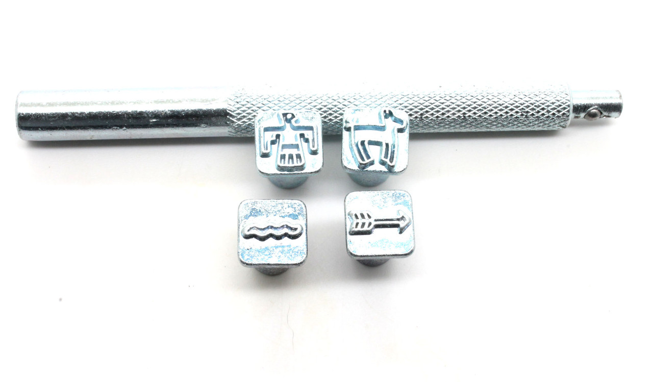 All metal mini stamps laid out for T4906.