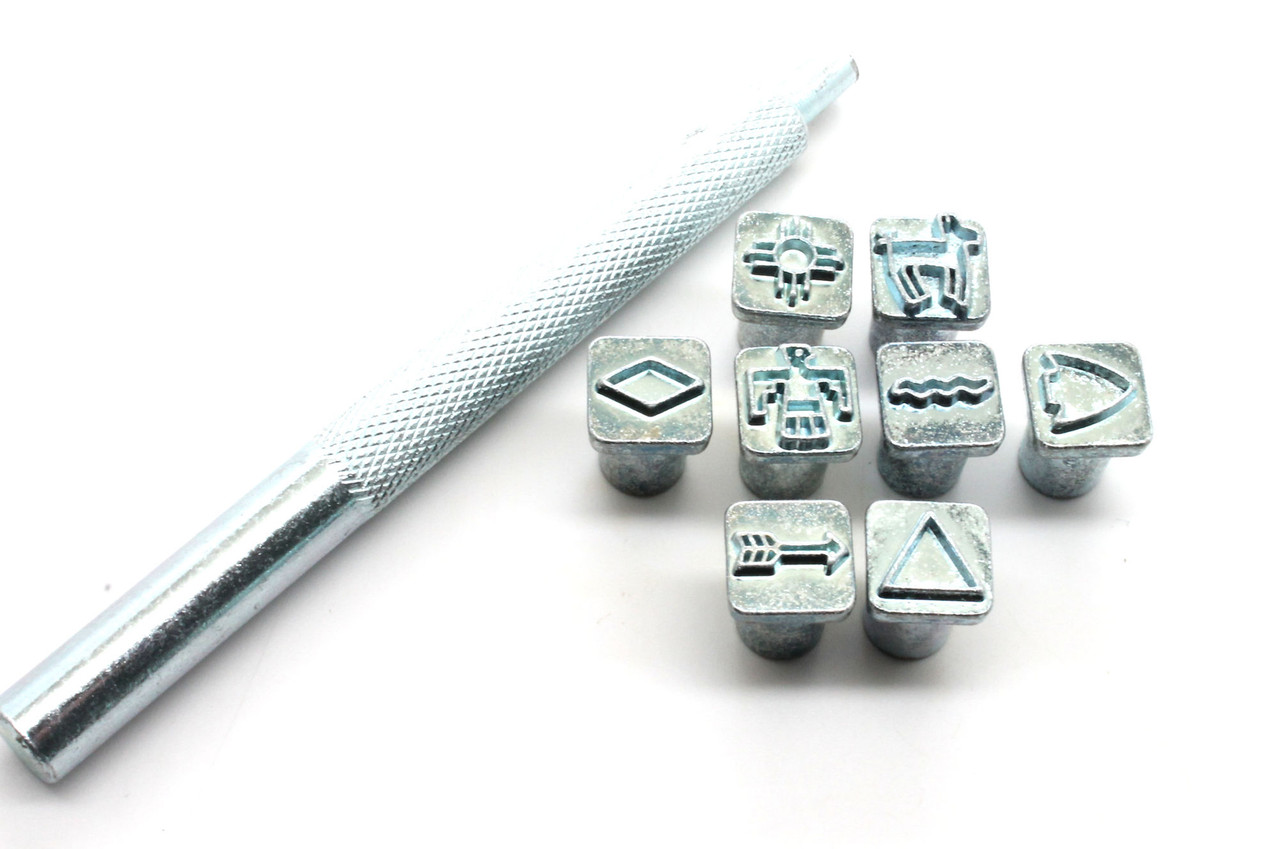 All metal mini stamps laid out for T4902.
