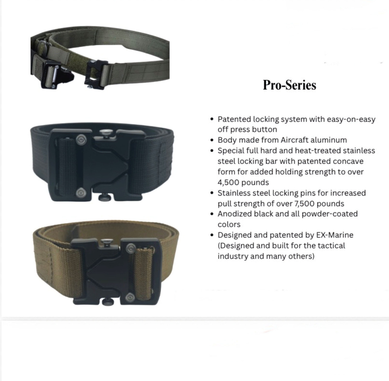 Flyer for the Mongoose buckle.