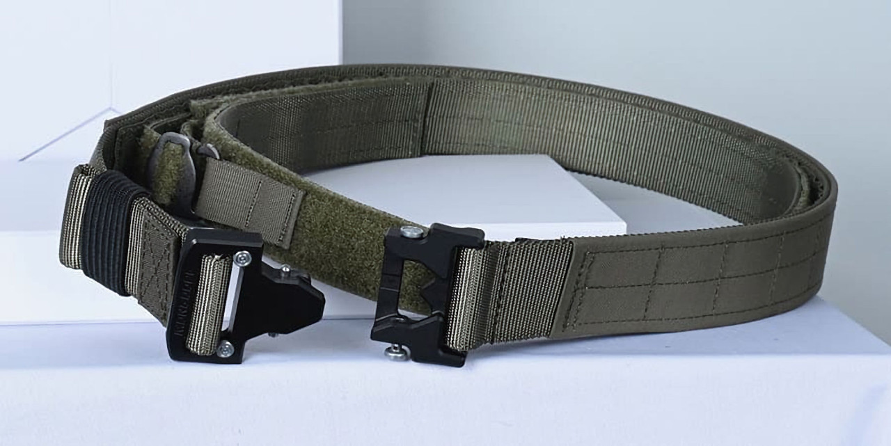 Displayed with webbing.