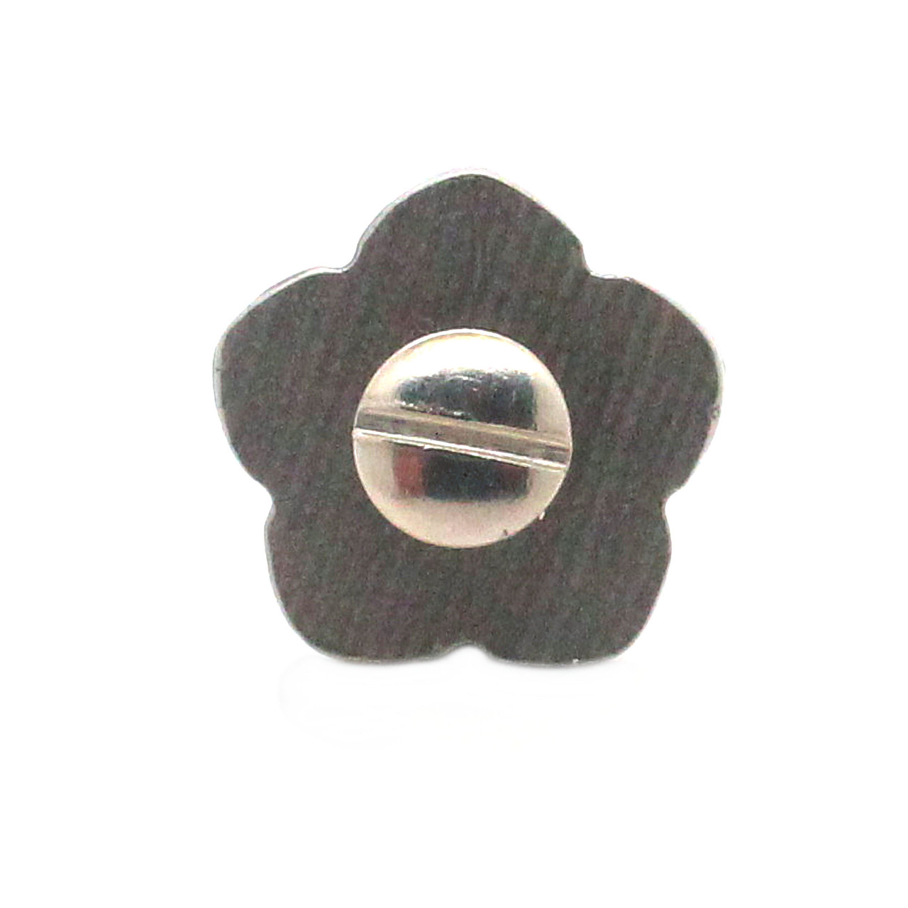Back of a flower petal concho.