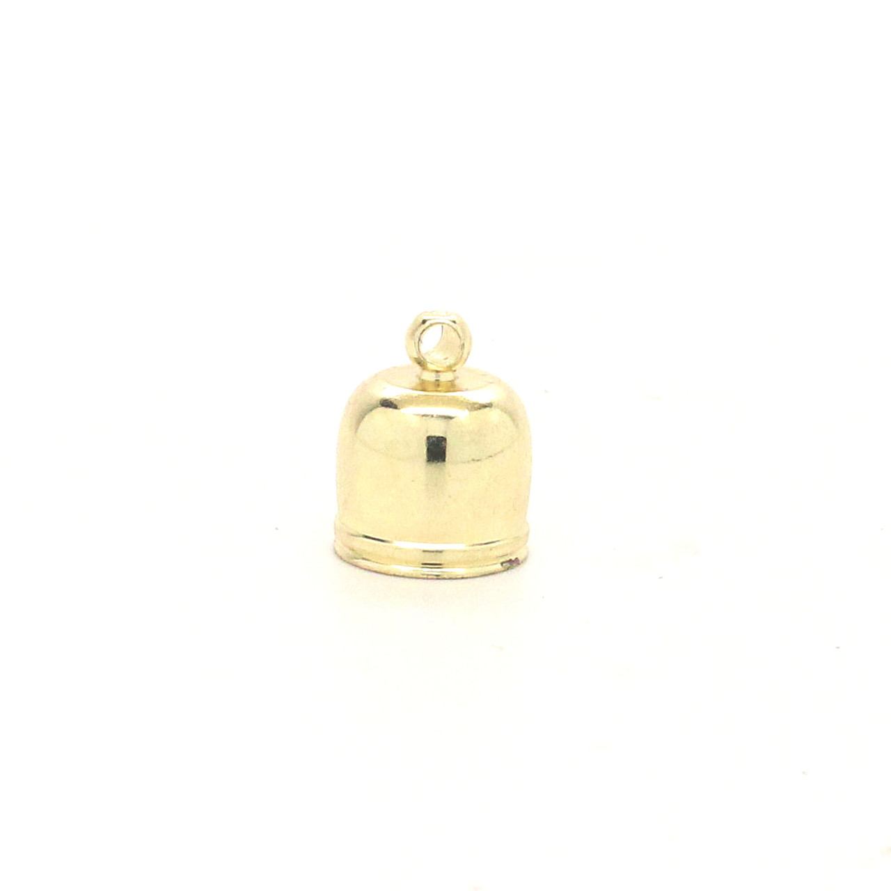 Brass plated 1/4" tassel cap.