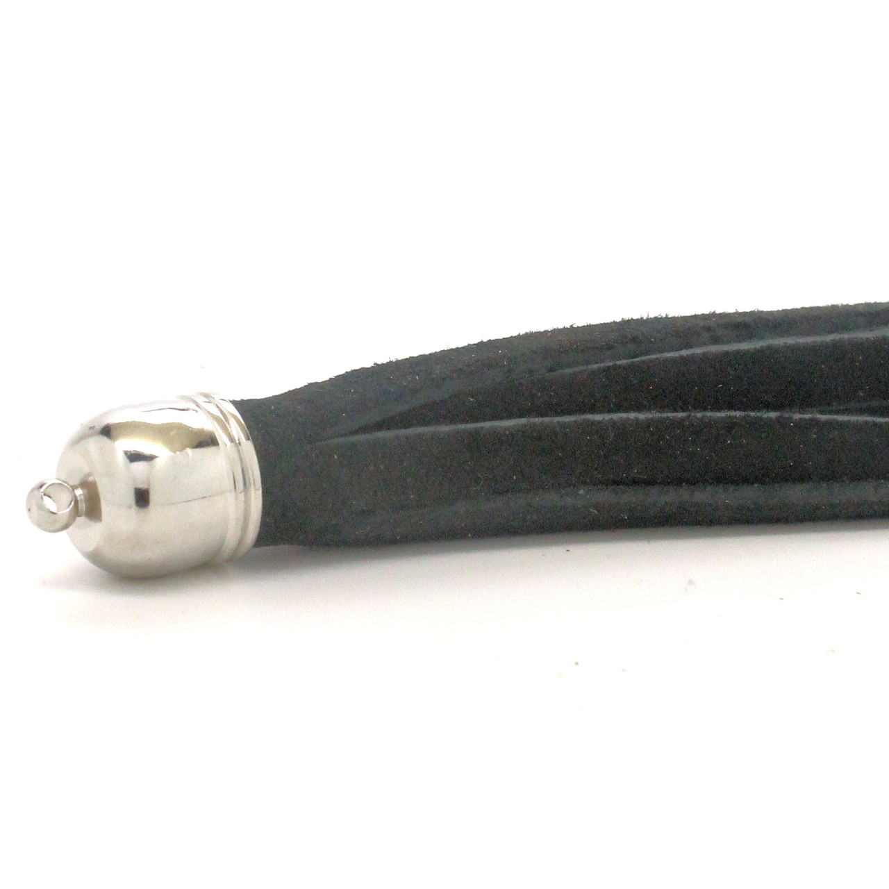 Nickel plated tassel cap with fringe