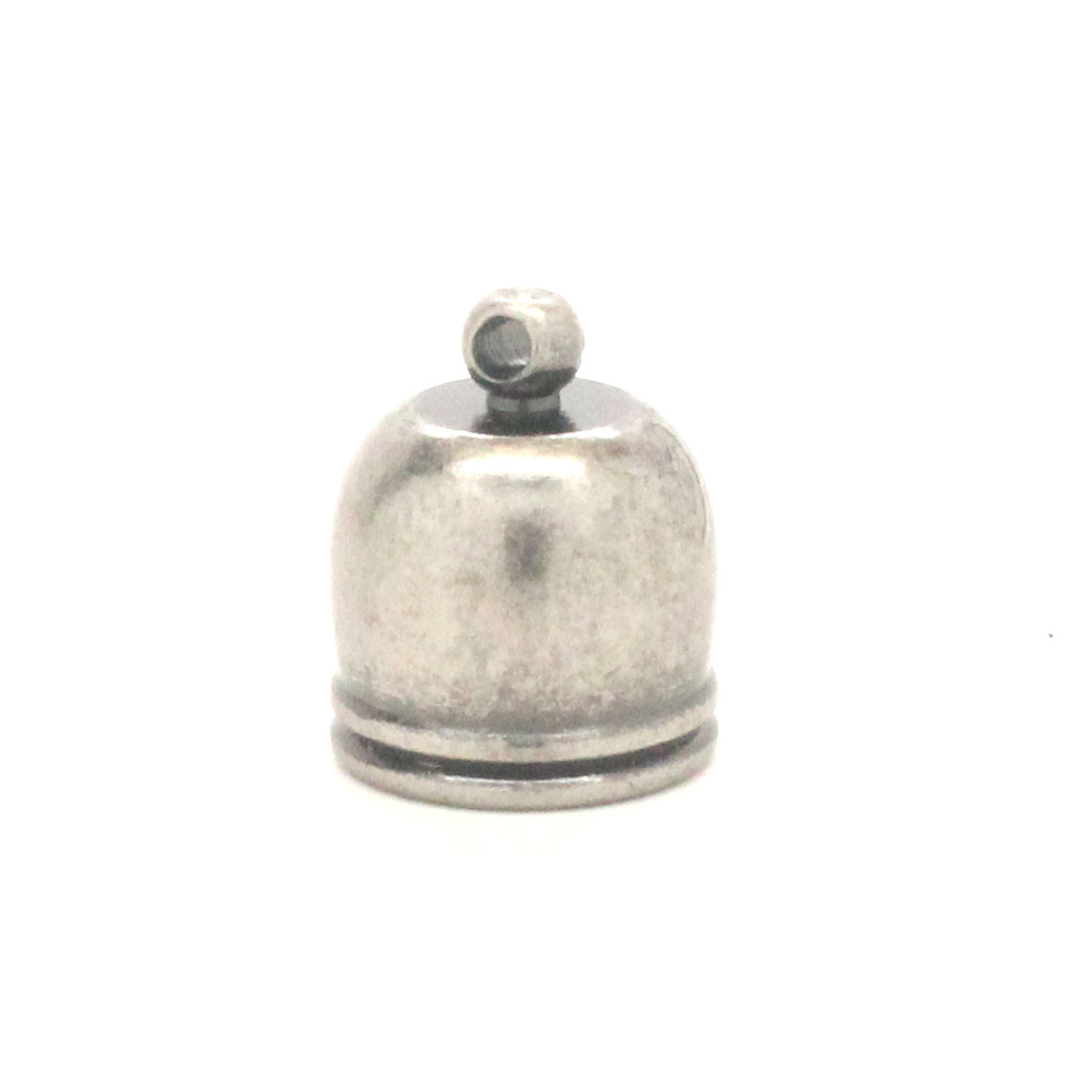 Antique nickel plated 7/16" tassel cap.