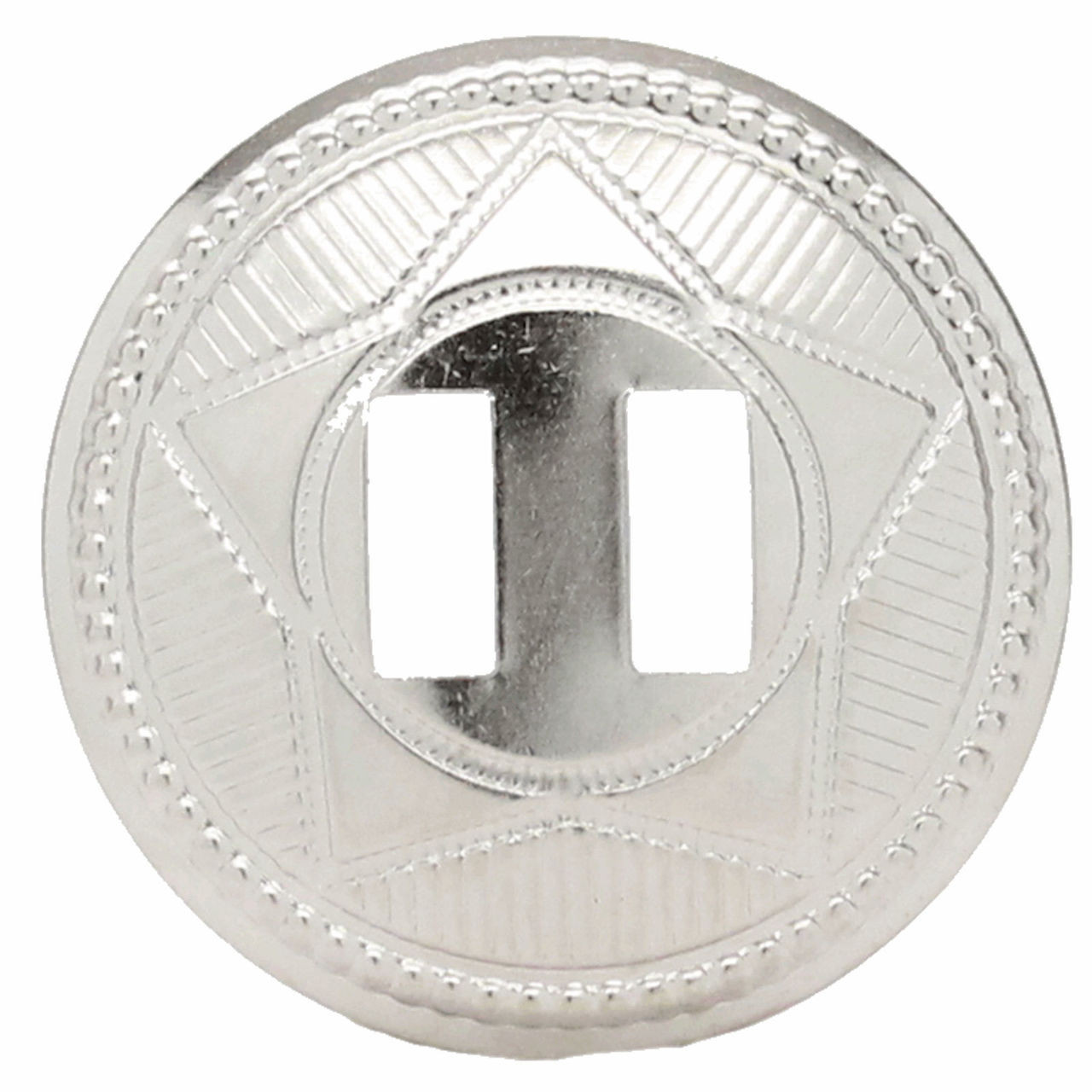 Slotted Concho Star Design Silver 1-1/2" 100 Pack