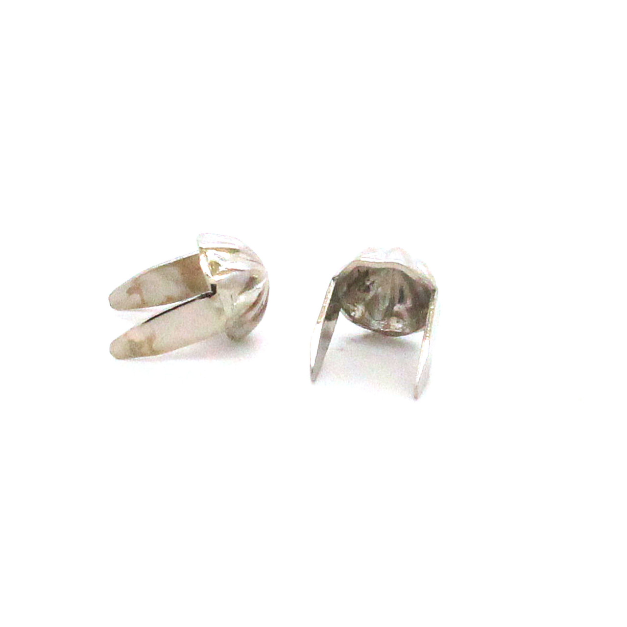 Shiny nickel 3/16" parachute spots back