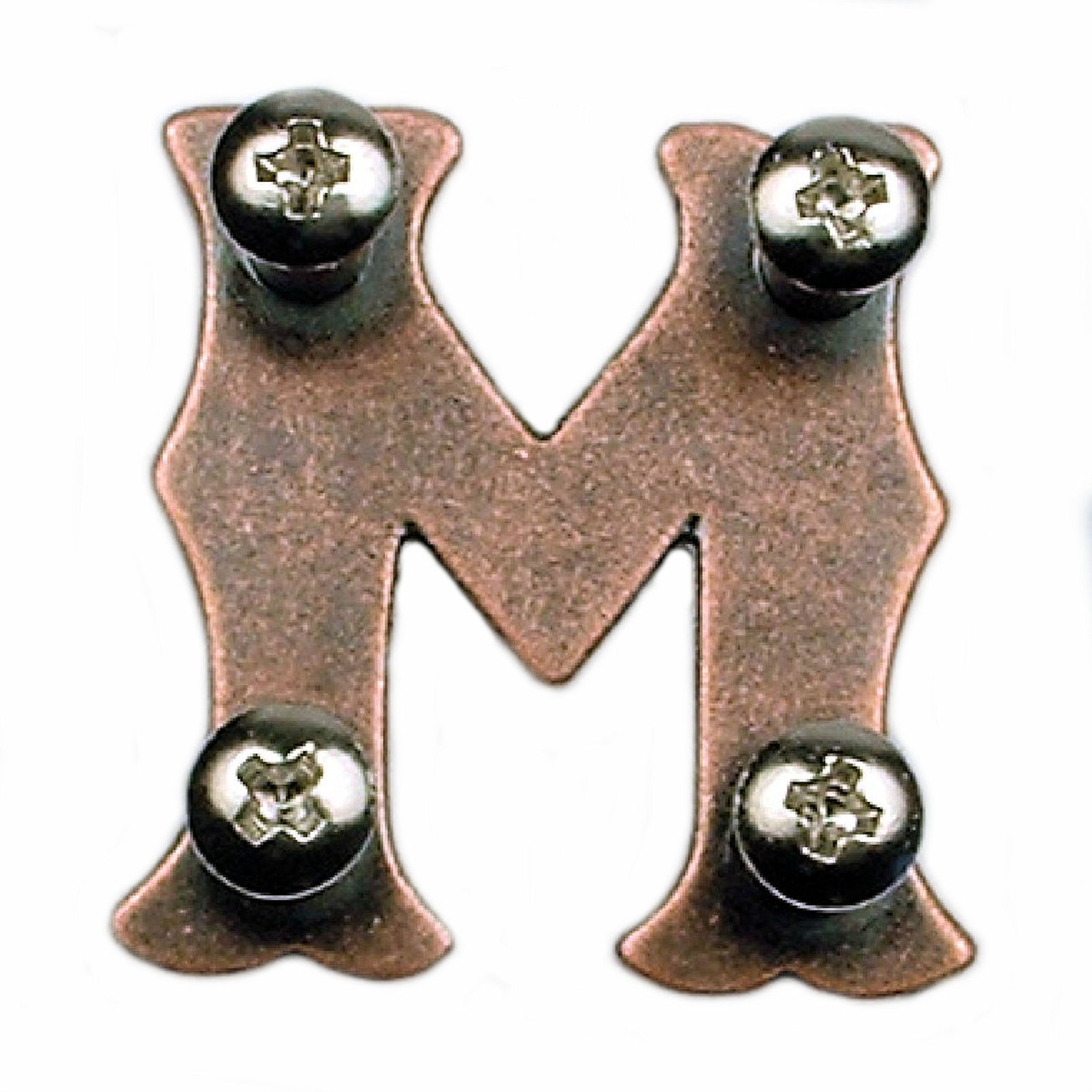 Alphabet Letter M Concho Antique Copper Paste