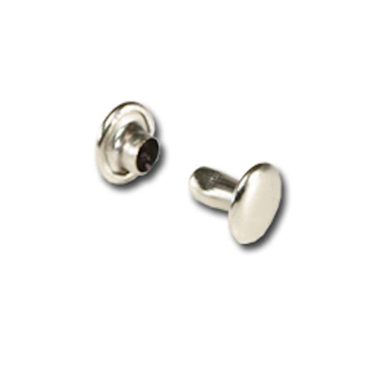 Nickel Plated X-Small Steel Double Cap Rivets