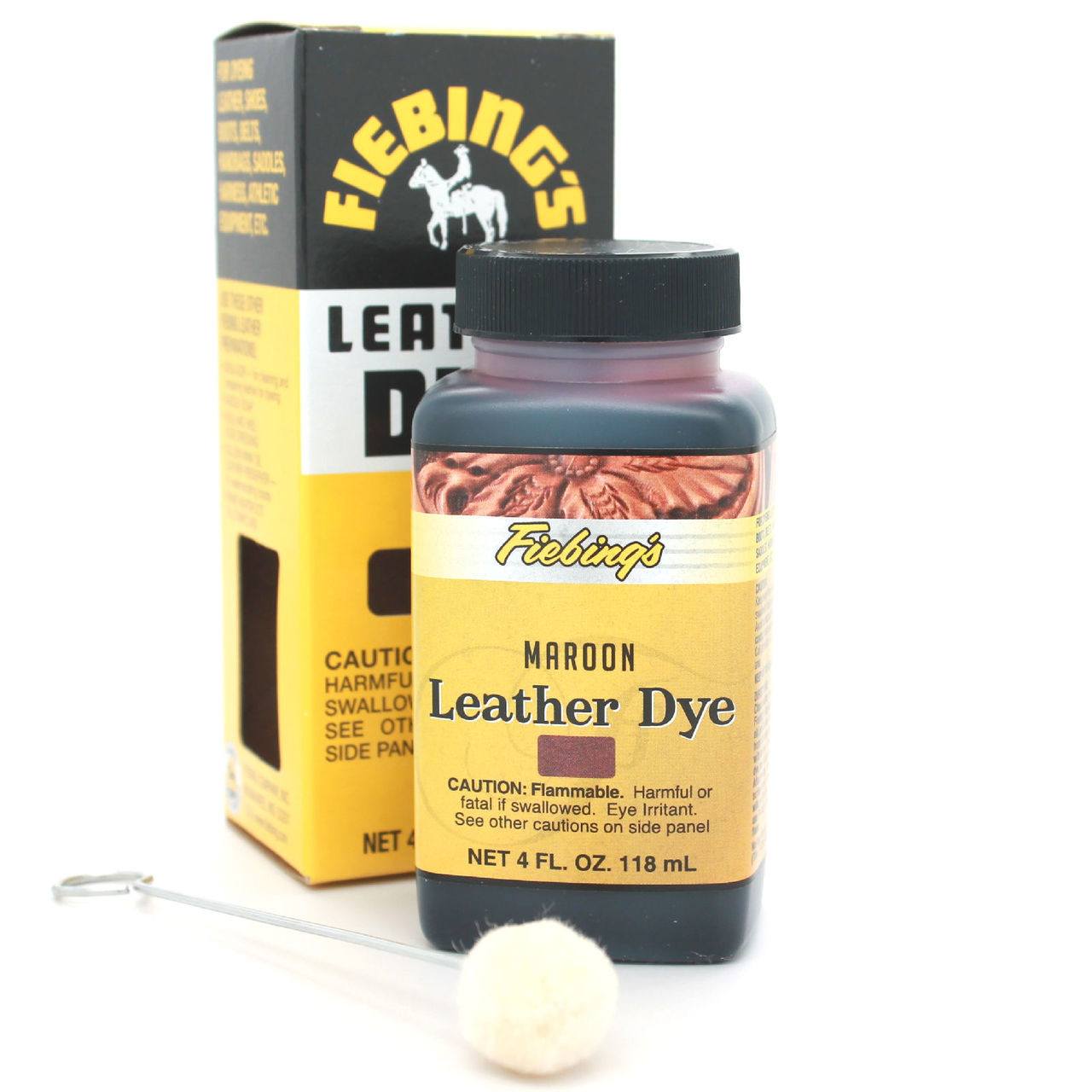 Fiebing's Leather Dye 4 oz - Maroon