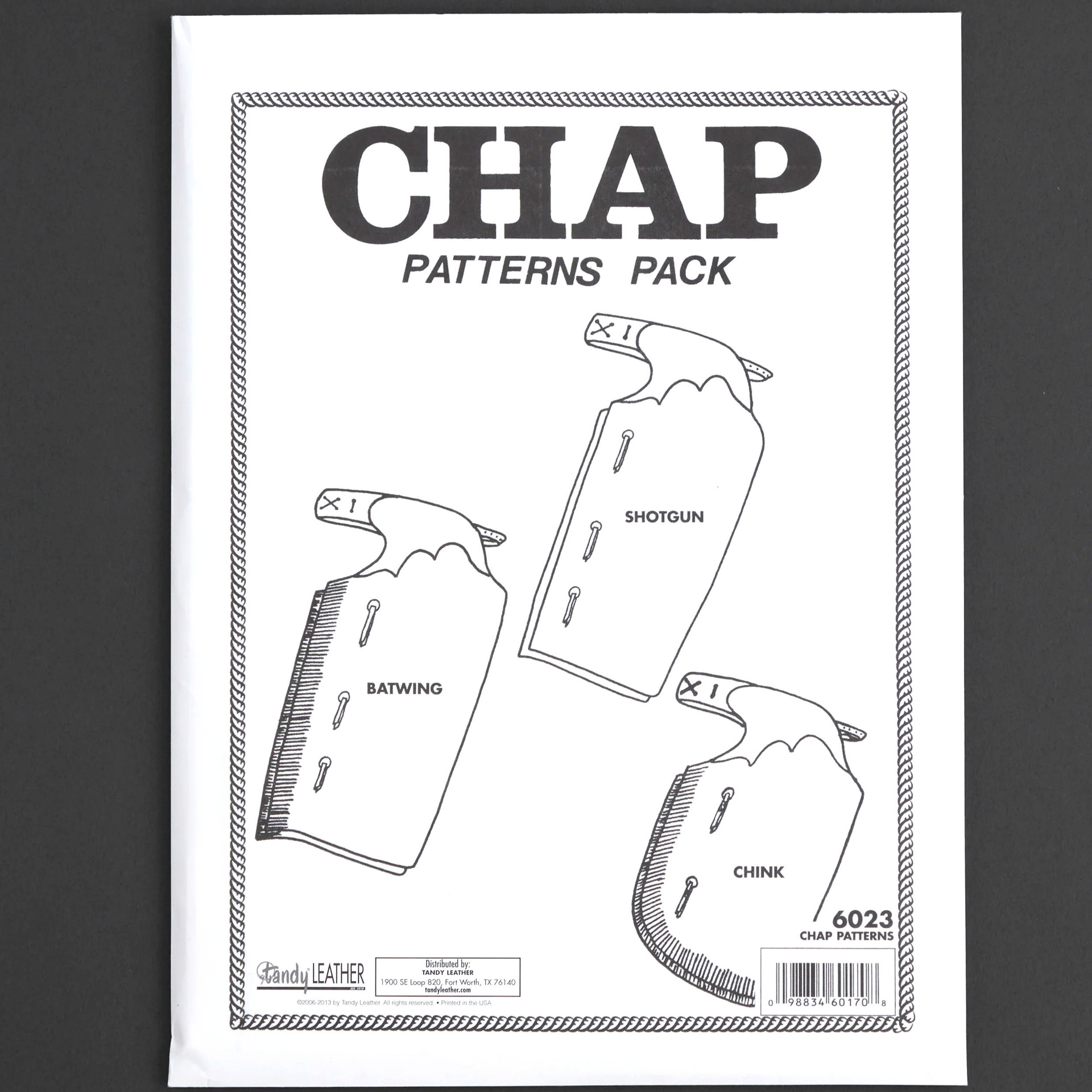 Chap Pattern Pack 6023-00 Batwing, Shotgun and Chink - Stecksstore