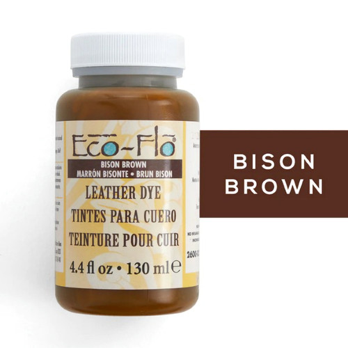 Bison Brown Eco-Flo Leather Dye 4.4 oz (132 mL) 2600-03