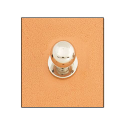 Button Stud 8mm Screwback Solid Brass 11310-53 - Stecksstore
