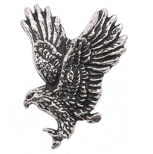 Eagle in Flight Line 24 Snap Cap Antique Silver