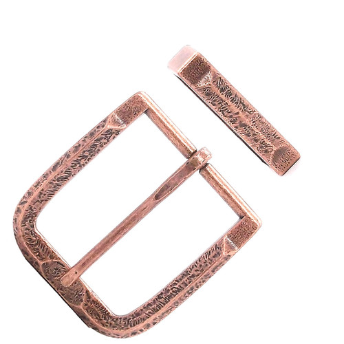 Buckle and Keeper Set Old World Antique Copper