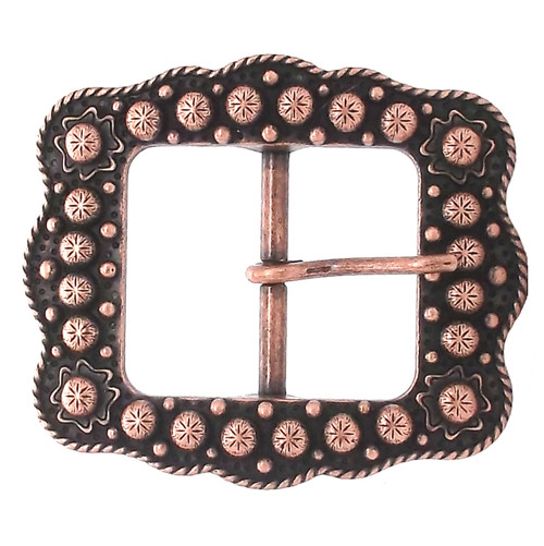 Sunburst Buckle Copper 1-1/2"