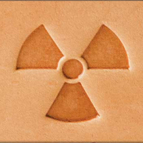 Radioactive stamps impression.