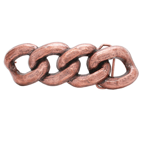 Chain Link Metal Belt Buckle Antique Copper 6009-10 USA