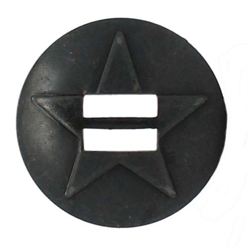 Slotted Star Concho Brass Black Platted 1-1/4" 1352-05