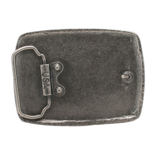 USA Flag Metal Belt Buckle Antique Nickel Back USA Flag Metal Belt Buckle Antique Nickel Back