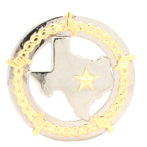 Texas State Logo Screw Back Concho 1-1/2" 7057-01