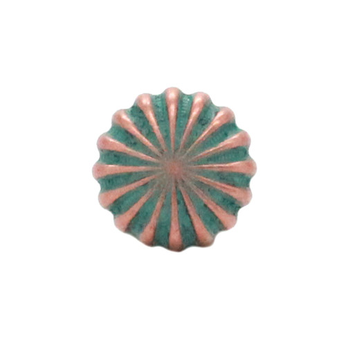 Pinwheel Concho Copper Patina 3/4" Front